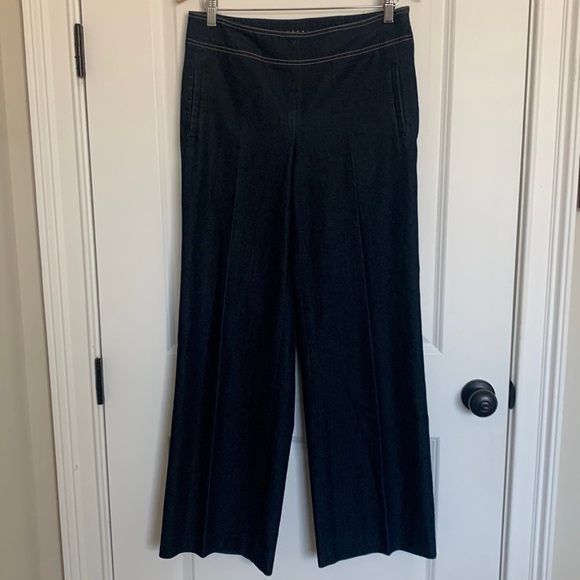 Vesti Women’s Wide Leg Denim Trouser Pants Darkwash 8 - Picture 1 of 7